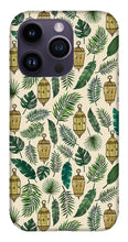 Load image into Gallery viewer, Tropical Lanterns and Leaves Pattern - Phone Case