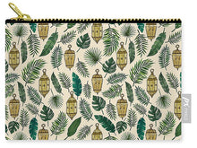 Load image into Gallery viewer, Tropical Lanterns and Leaves Pattern - Zip Pouch