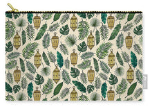 Load image into Gallery viewer, Tropical Lanterns and Leaves Pattern - Zip Pouch