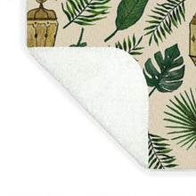 Load image into Gallery viewer, Tropical Lanterns and Leaves Pattern - Blanket