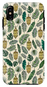Tropical Lanterns and Leaves Pattern - Phone Case