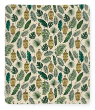 Load image into Gallery viewer, Tropical Lanterns and Leaves Pattern - Blanket