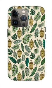 Tropical Lanterns and Leaves Pattern - Phone Case