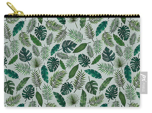 Tropical Leaves Pattern - Zip Pouch