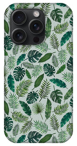 Tropical Leaves Pattern - Phone Case