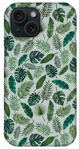 Tropical Leaves Pattern - Phone Case