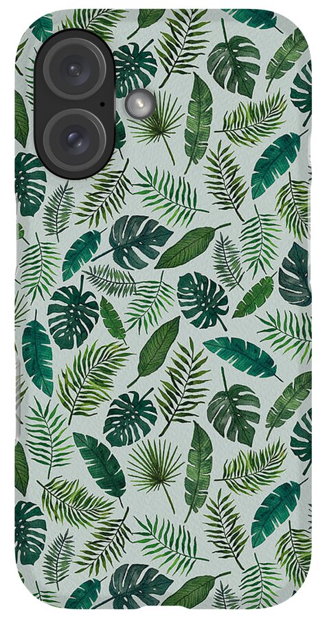 Tropical Leaves Pattern - Phone Case