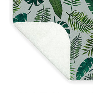 Tropical Leaves Pattern - Blanket