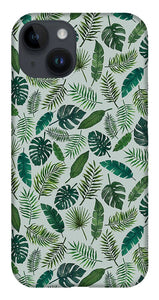 Tropical Leaves Pattern - Phone Case