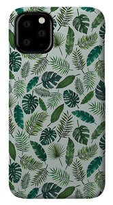 Tropical Leaves Pattern - Phone Case