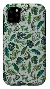 Tropical Leaves Pattern - Phone Case