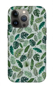 Tropical Leaves Pattern - Phone Case