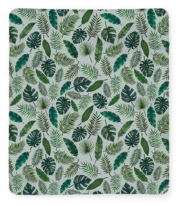 Tropical Leaves Pattern - Blanket