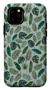 Tropical Leaves Pattern - Phone Case