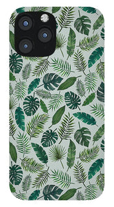 Tropical Leaves Pattern - Phone Case