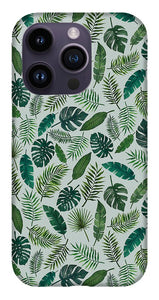 Tropical Leaves Pattern - Phone Case