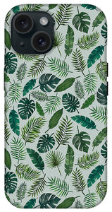 Tropical Leaves Pattern - Phone Case