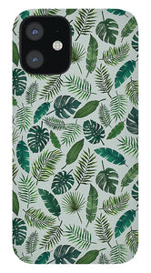 Tropical Leaves Pattern - Phone Case