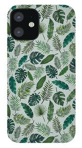 Tropical Leaves Pattern - Phone Case