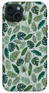 Tropical Leaves Pattern - Phone Case