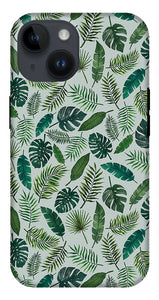 Tropical Leaves Pattern - Phone Case