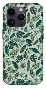 Tropical Leaves Pattern - Phone Case