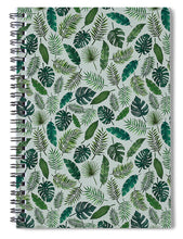 Load image into Gallery viewer, Tropical Leaves Pattern - Spiral Notebook