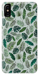 Tropical Leaves Pattern - Phone Case