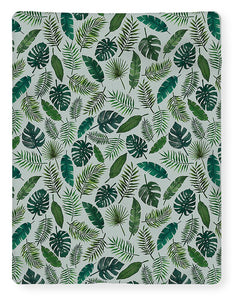 Tropical Leaves Pattern - Blanket