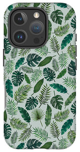 Tropical Leaves Pattern - Phone Case