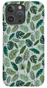 Tropical Leaves Pattern - Phone Case