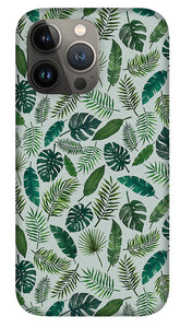 Tropical Leaves Pattern - Phone Case