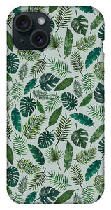 Tropical Leaves Pattern - Phone Case