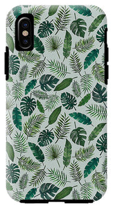 Tropical Leaves Pattern - Phone Case