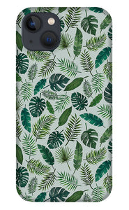 Tropical Leaves Pattern - Phone Case