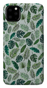 Tropical Leaves Pattern - Phone Case