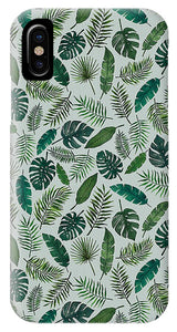 Tropical Leaves Pattern - Phone Case