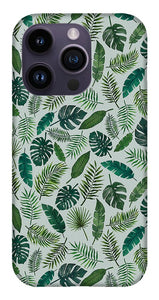 Tropical Leaves Pattern - Phone Case