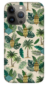 Palms and Lanterns Pattern - Phone Case