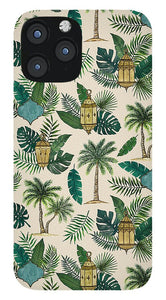 Palms and Lanterns Pattern - Phone Case