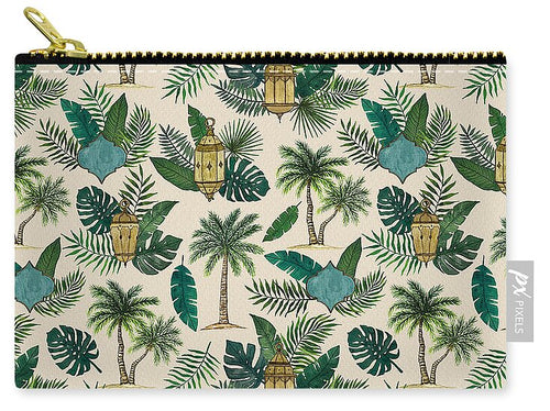 Palms and Lanterns Pattern - Zip Pouch