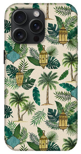 Palms and Lanterns Pattern - Phone Case