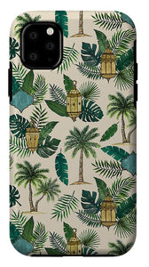 Palms and Lanterns Pattern - Phone Case