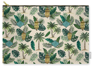 Palms and Lanterns Pattern - Zip Pouch