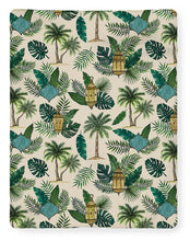 Load image into Gallery viewer, Palms and Lanterns Pattern - Blanket