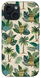 Palms and Lanterns Pattern - Phone Case
