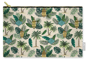 Palms and Lanterns Pattern - Zip Pouch