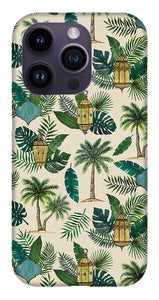 Palms and Lanterns Pattern - Phone Case