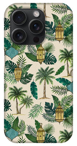 Palms and Lanterns Pattern - Phone Case