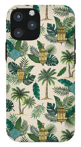 Palms and Lanterns Pattern - Phone Case